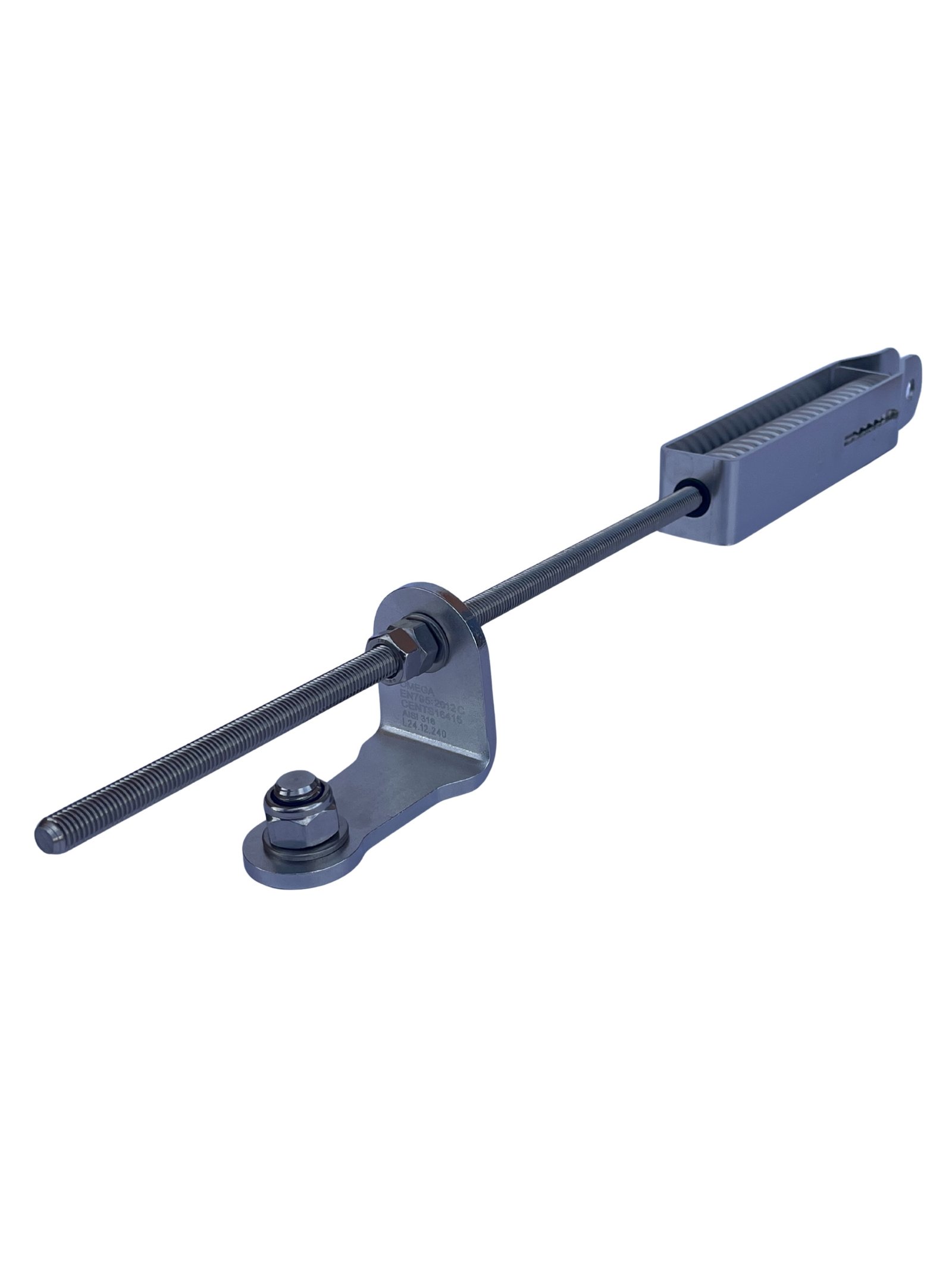 REGULADOR DE TENSIÓN REGULADOR DE TENSION LINEA DE VIDA DE CABLE INOXIDABLE EN795 2012 C HORIZONTAL FLEXIBLE INOXIDABLE CON INDICADOR DE TENSION Y ABSORCION DE DILATACIONES DILATACIÓ DE CABLE NORMATIVCA EN795C EN795 2012 C EN795:2012C