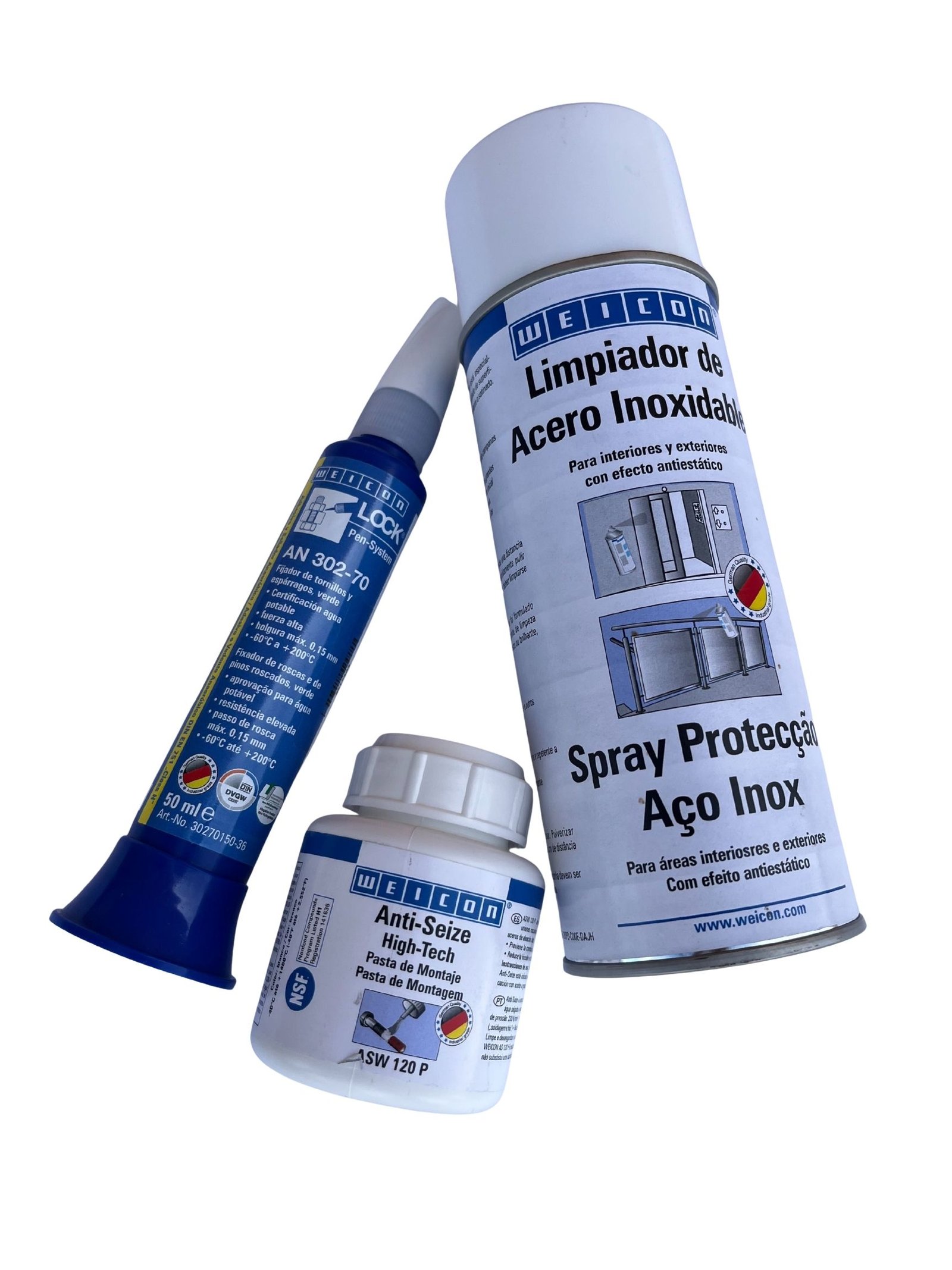 productos para limpieza y proteccion de inoxidable weicon LIMPIEZA DE LINEAS DE VIDA